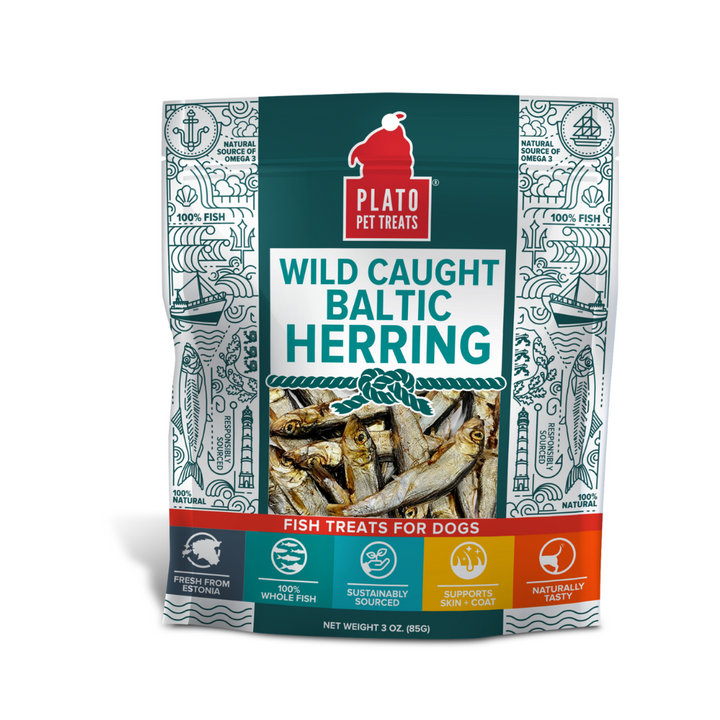 Plato Wild Caught Baltic Herring Dog Treat | Kanu Pet
