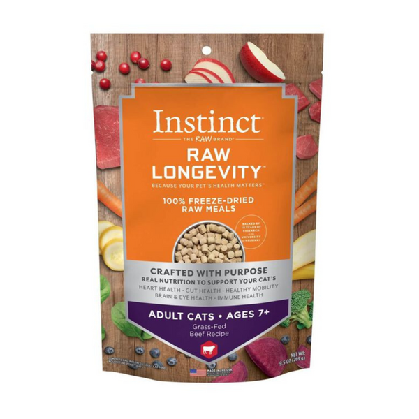 Instinct 100% Freeze-Dried Raw Beef for Adult Cats 7+ | Kanu Pet