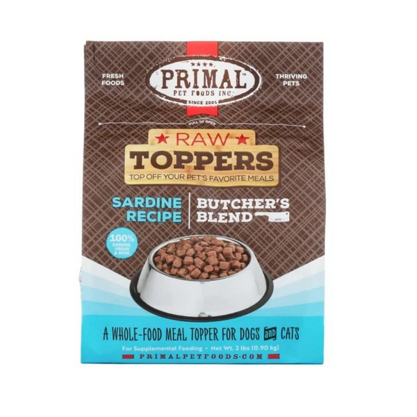 Primal Butcher Blend Topper Sardine For Cat & Dog 2 Lbs | Kanu Pet