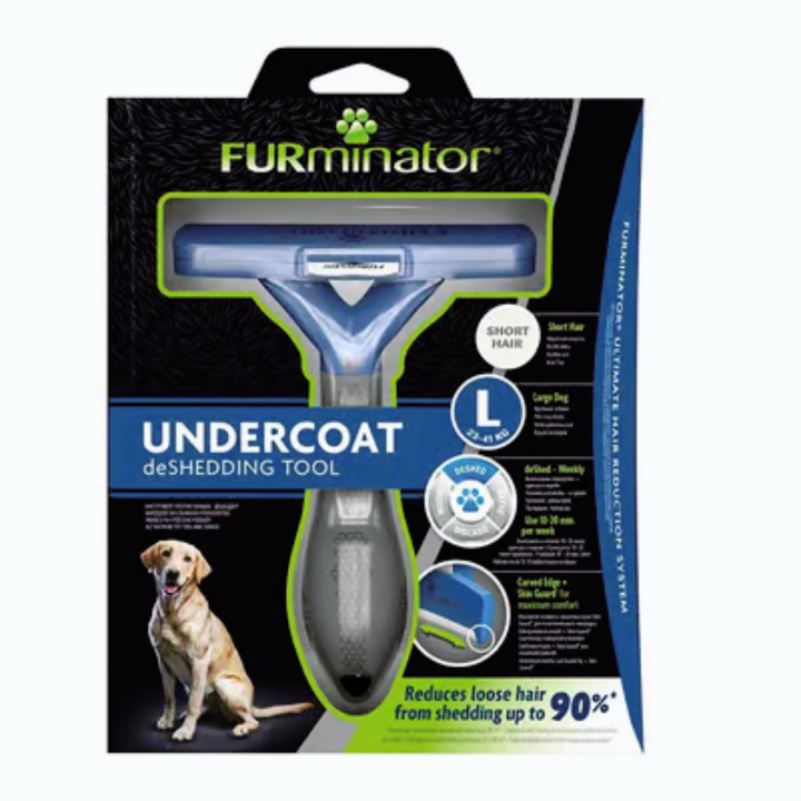 FURminator Per Cani A Pelo Lungo Taglia Grande – Strumento DeShedding Con Pulsante FURejector E Skin Guard - Foto 2