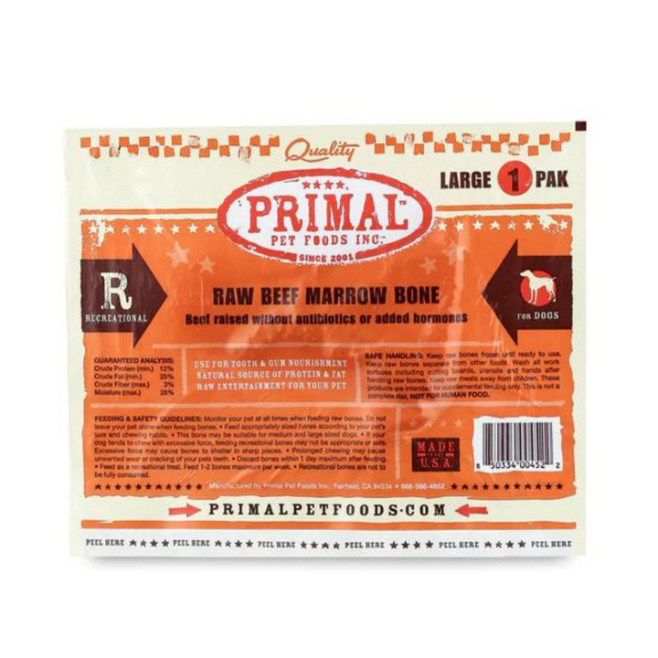 Primal Raw Recreational Beef Marrow Bones for Dog | Kanu Pet