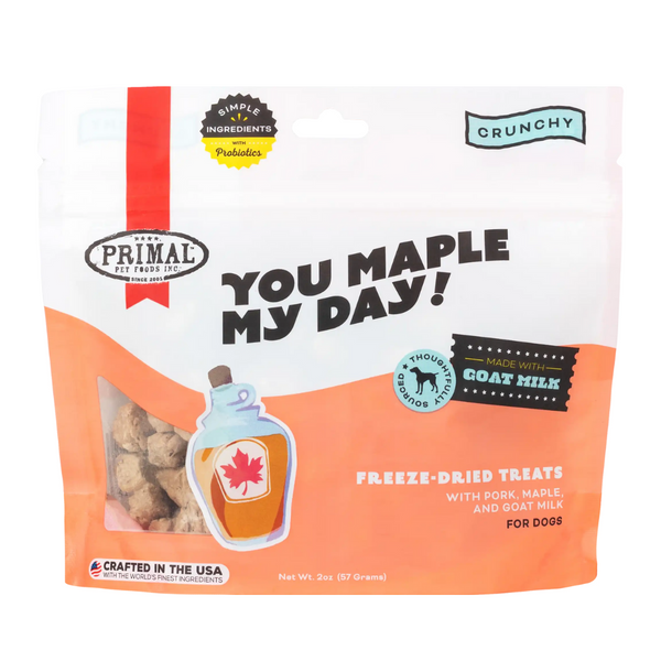 Primal Crunchy Freeze-Dried Pork and Maple Treats