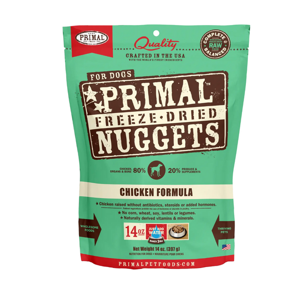 Primal™ Freeze Dried Raw Chicken Formula Dog Nuggets | Kanu Pet