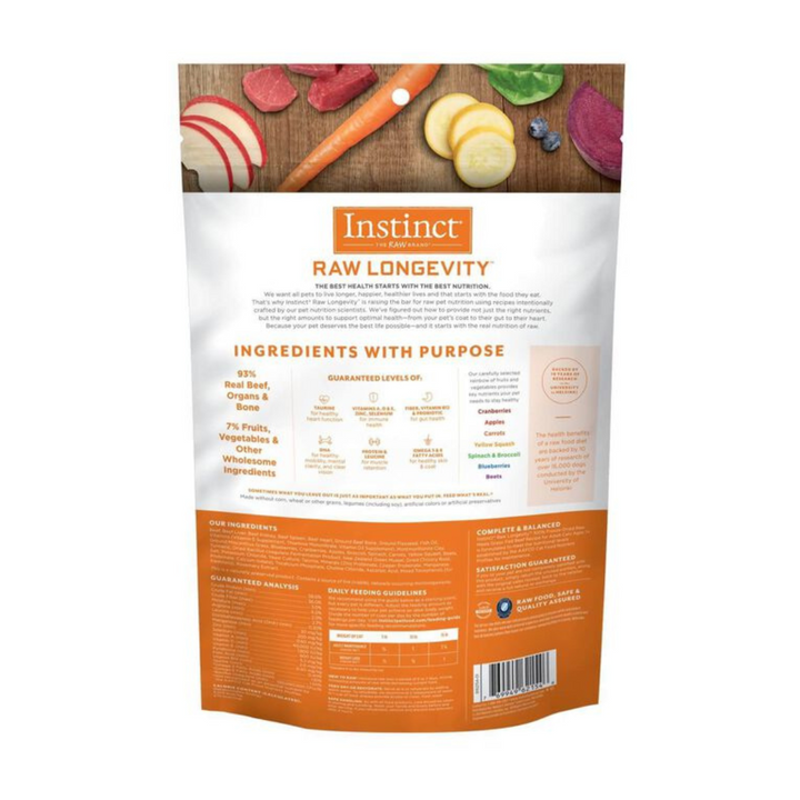 Instinct 100% Freeze-Dried Raw Beef for Adult Cats 7+ | Kanu Pet