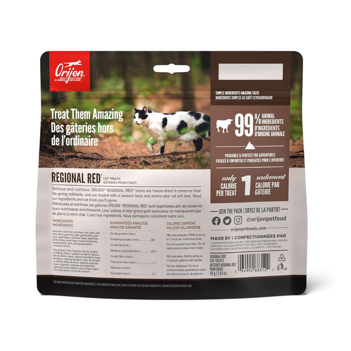 Orijen Regional Red Recipe Freeze-Dried Cat Treats | Kanu Pet