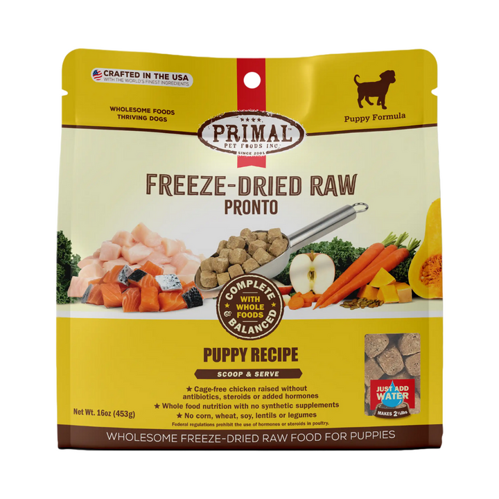 Primal Freeze-Dried Raw Pronto Chicken & Salmon Recipe  Puppy | Kanu Pet