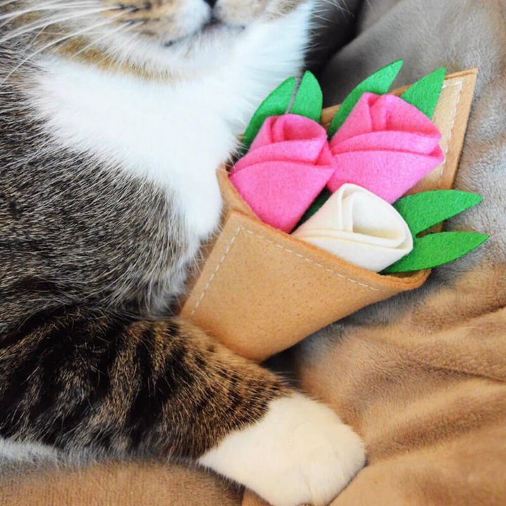 Housecat Club Catnip Farmers Market Rose Bouquet Cat Toy Housecat Club Catnip Farmers Market Rose Bouquet Cat Toy