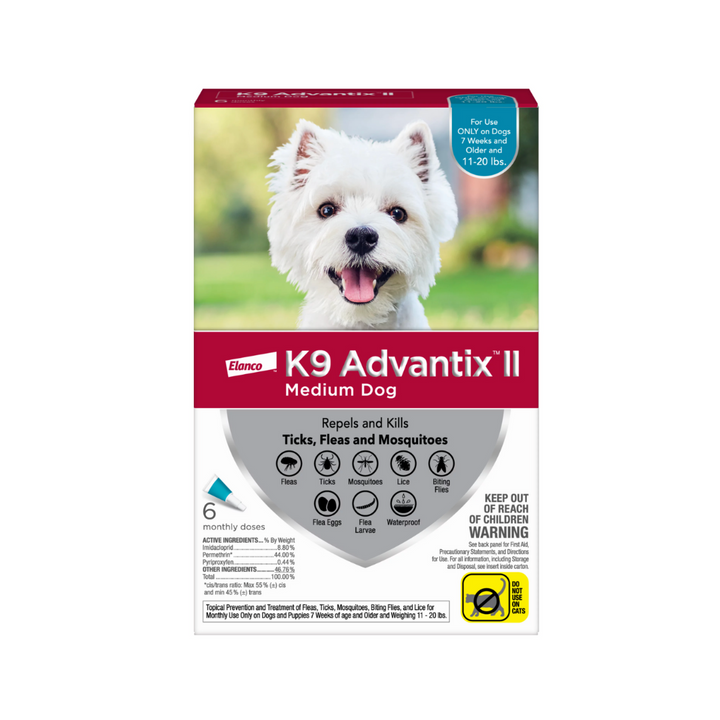 Advantix II K9 Flea and Tick Treatment Dog Medium | Kanu Pet