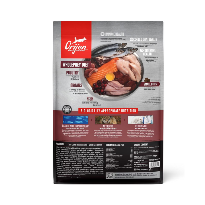 Orijen Small Bites Breed Dry Dog Food | Kanu Pet