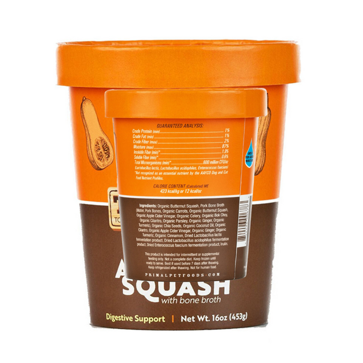 Primal Awesome Squash Fresh Topper for Cats and Dogs | Kanu Pet
