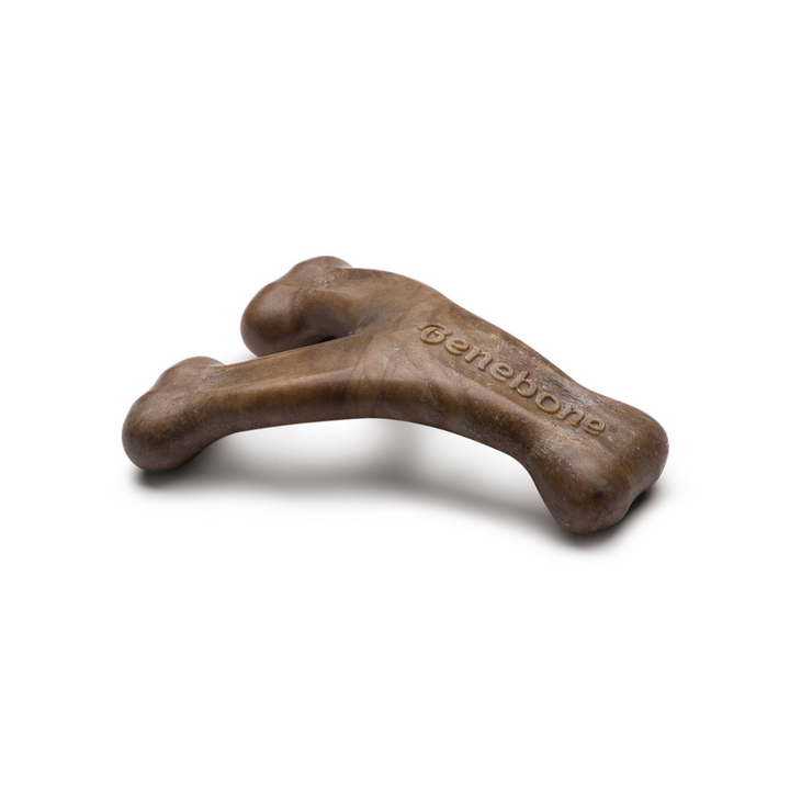 Benebone Adult Tiny 2pack Bacon Wishbone Dental Dog Chew Toy| Kanu Pet