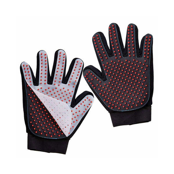 Katziela Pet Grooming Gloves with Silicone Cover for Dogs | Kanu Pet