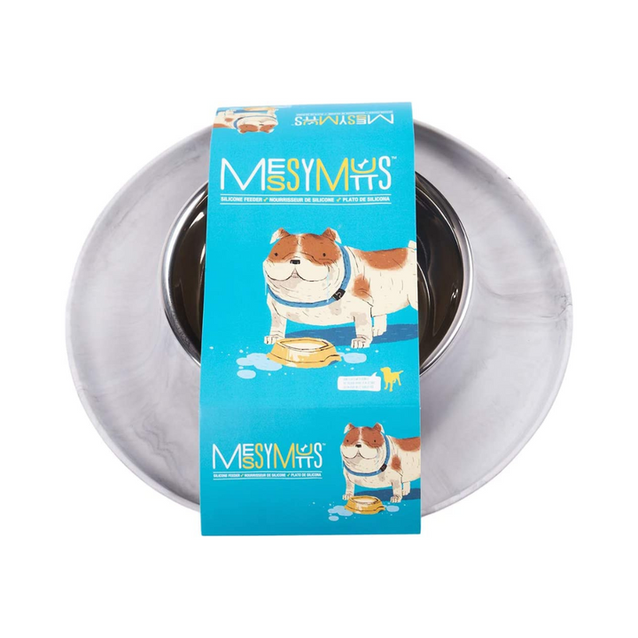Messy Cats Single Silicone Feeder with SS Shaped Cat Bowl | Kanu Pet