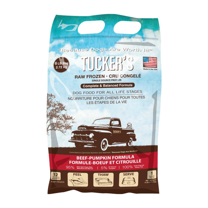 Tucker's® Basics Beef- Pumpkin Raw Frozen Dog Food | Kanu Pet