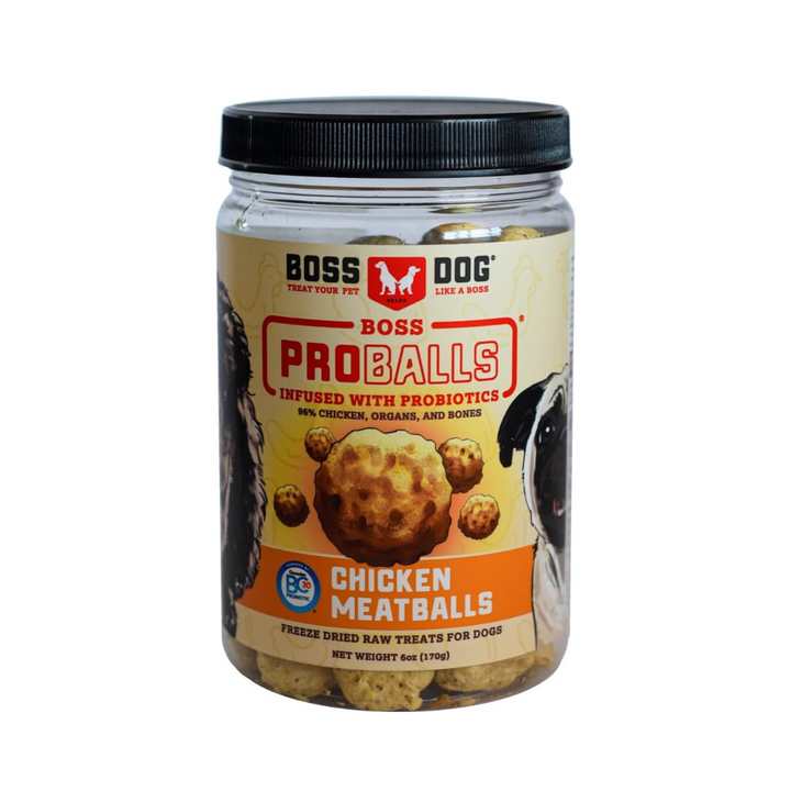 Boss Dog Proballs Dried Raw Chicken Meatballs Dog Treat  | Kanu Pet