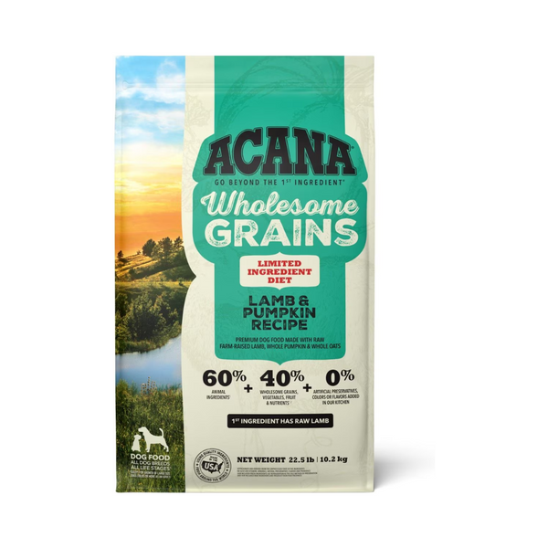 Acana Wholesome Grains/ Lamb & Pumpkin Dry Dog Food | Kanu Pet