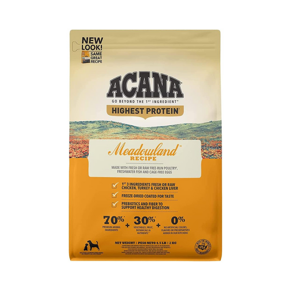 Acana Meadowlands Kentucky Poultry Fish Dog Food | Kanu Pet 