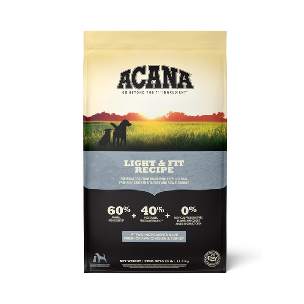 Acana Light Fit Recipe Grain Free Adult Dry Dog Food| Kanu Pet 