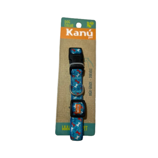 Kanu Pet Blue Bones Dog Collar | Kanu Pet