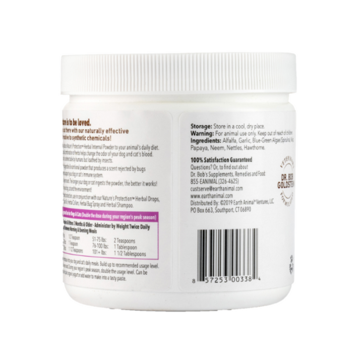 Earth Animal Flea & Tick Herbal Internal Powder for Dogs | Kanu Pet