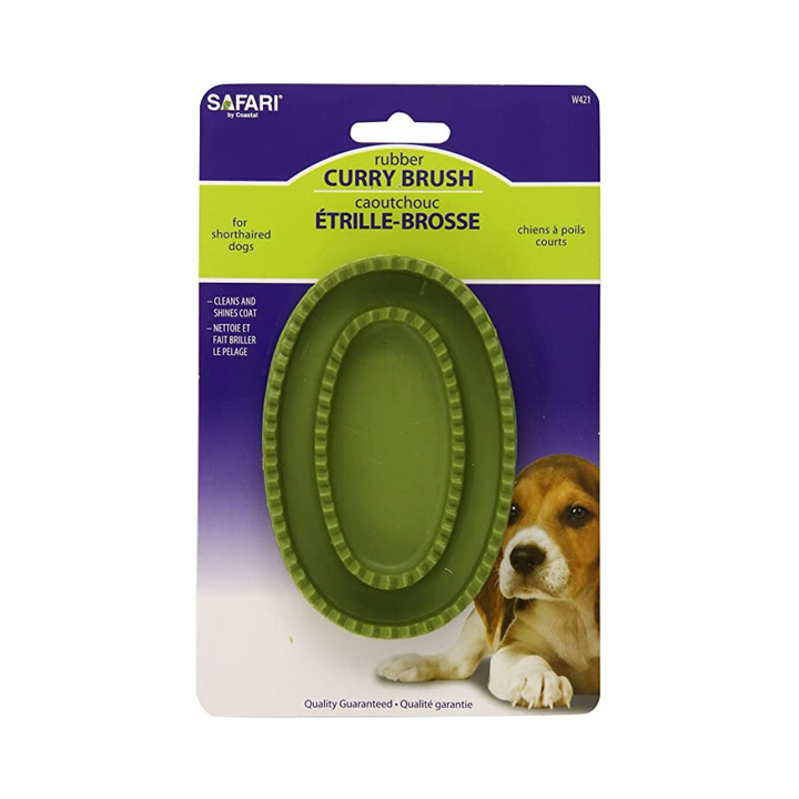 Coastal Safari Rubber Curry Dog Brush | Kanu Pet