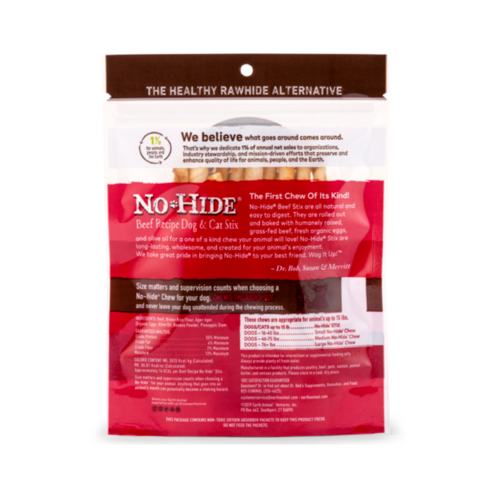 Earth Animal No Hide Beef Chew Stix Dog Treat | Kanu Pet