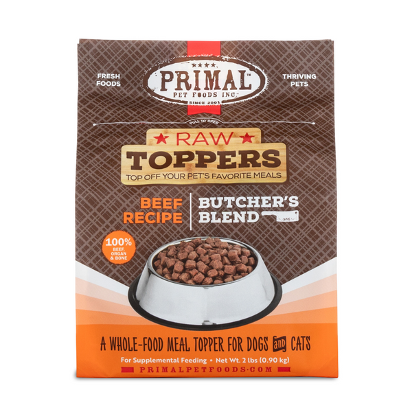 Primal Butcher Blend Topper Beef For Cat & Dog 2 Lbs | Kanu Pet