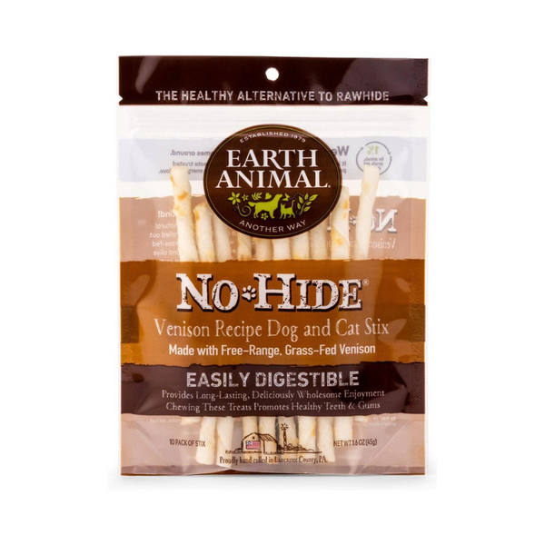 Earth Animal No Hide Venison Chew Stix Dog Treats | Kanu Pet