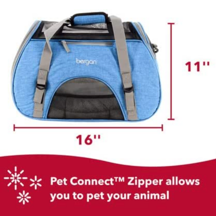 Coastal Bergan Heather Bermuda Comfort Dog & Cat Carrier | Kanu Pet