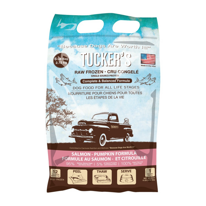 Tucker's Basics Salmon- Pumpkin Raw Forzen Dog Food | Kanu Pet
