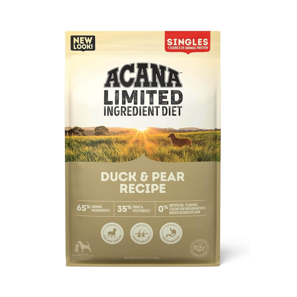 Acana Singles Limited Duck Pear Recipe Dry Dog Food | Kanu Pet 