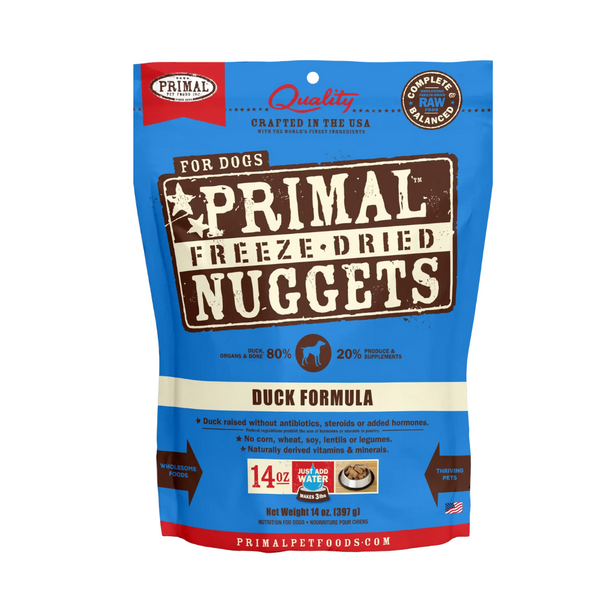 Primal™ Freeze Dried Raw Duck Formula Dog Nuggets | Kanu Pet