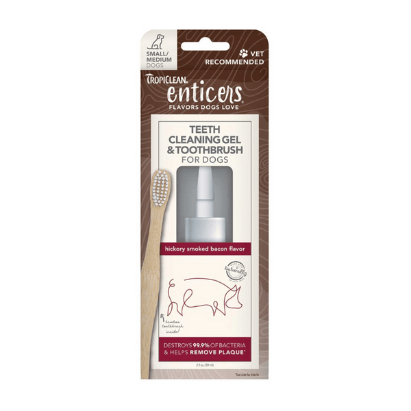 Tropiclean Enticers Dog Cleaning Gel & Toothbrush | Kanu Pet