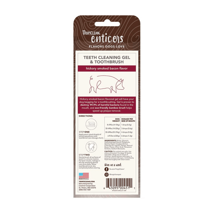 Tropiclean Enticers Dog Cleaning Gel & Toothbrush | Kanu Pet