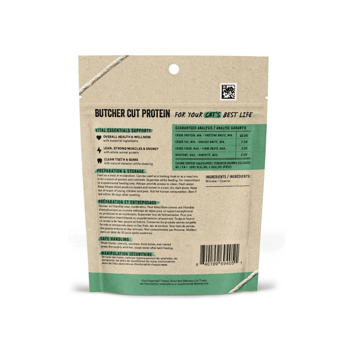 Vital Essentials Minnows Freeze-Dried Raw Cat Treat | Kanu Pet