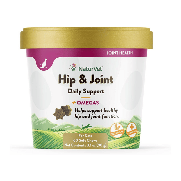 NaturVet Wheat Free Hip & Joint Omegas Cat Soft Chew | Kanu Pet