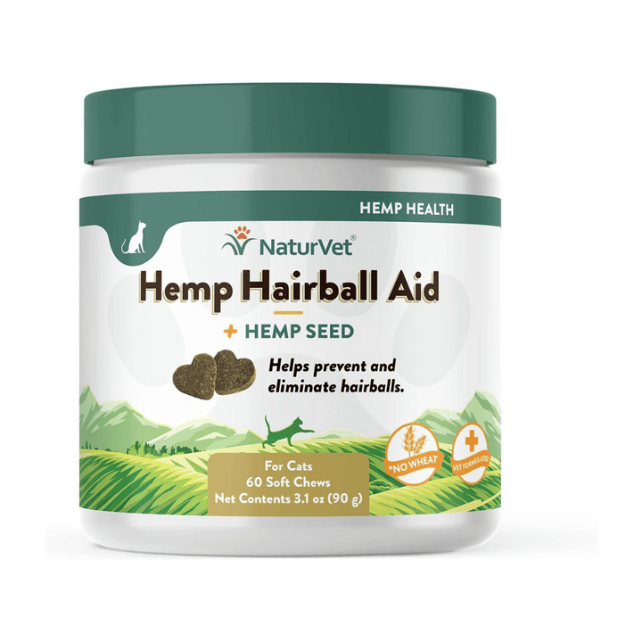 Naturvet Wheat Free Hemp Hairball Hemp Seed Cats Soft Chew | Kanu Pet