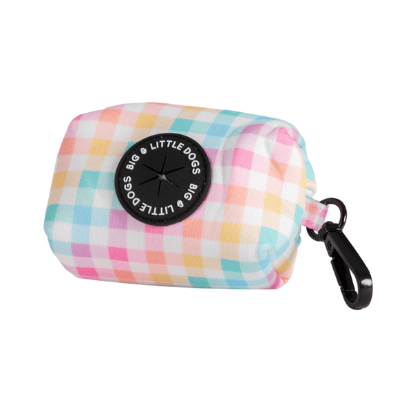 Big & Little Dogs Rainbow Gingham Dog Poop Bag Holder | Kanu Pet
