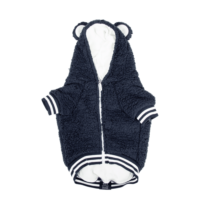 Big & Little Dogs Navy Teddy Hoddie Dog Jumper | Kanu Pet