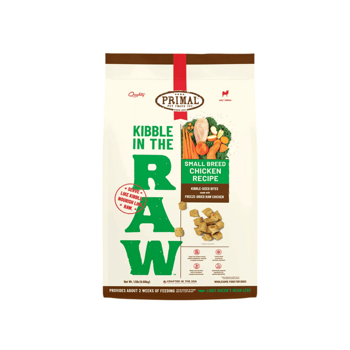 Primal Kibble in the Raw SB Chicken Freeze-Dried Dog Food | Kanu Pet
