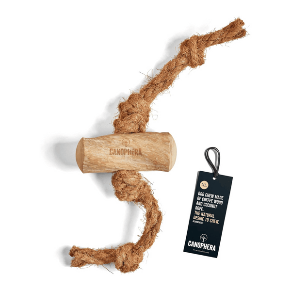 Canophera LLC Coffee Wood and Coconut Dog Rope | Kanu Pet