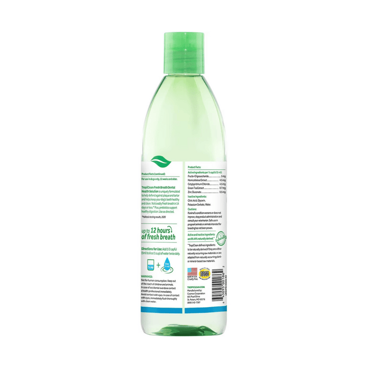 Tropiclean Fresh Breath Digestive Support Dog Water Additive | Kanu Pet