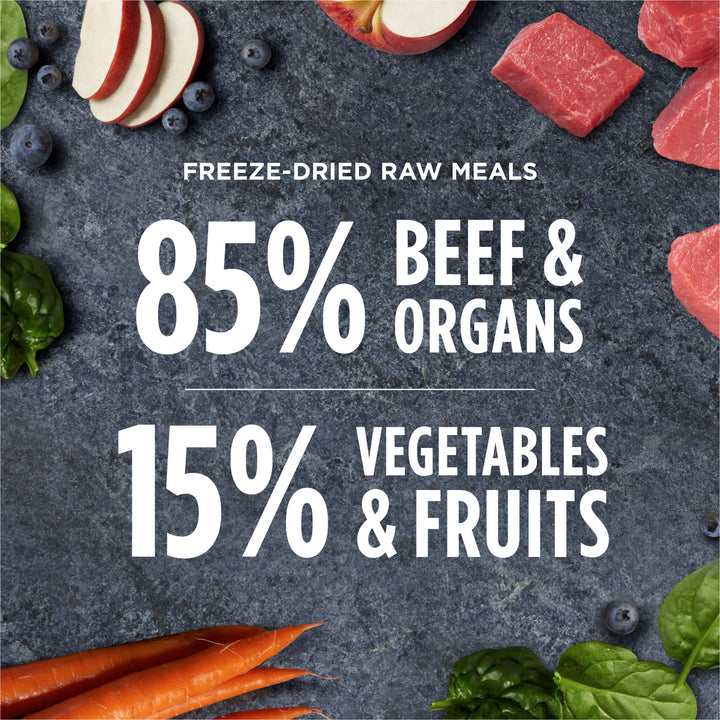 Instinct 100% Freeze-Dried Raw Meals Beef Recipe Dog Food | Kanu Pet
