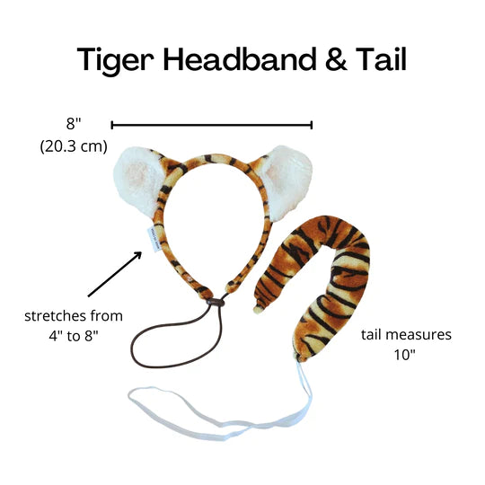 Midlee Designs Halloween Tiger Headband  Dog Costume | Kanu Pets