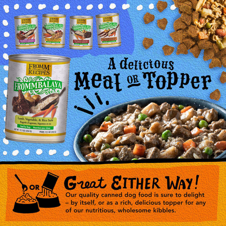 Fromm Dog Can Frommbalaya Lamb, Veg & Rice Rice Stew 12.5 oz| Kanu Pet