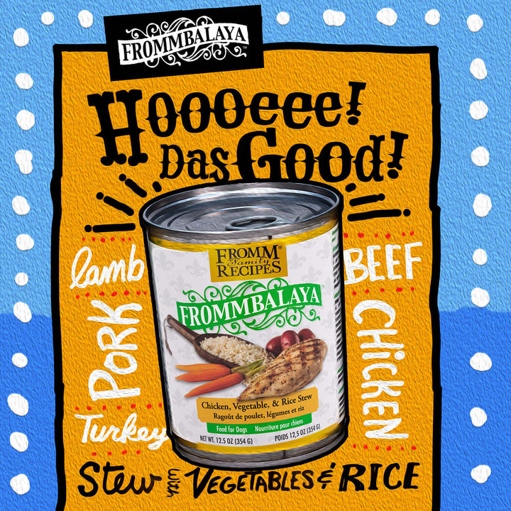 Fromm Dog Can Frommbalaya Chicken,Veg & Rice Rice Stew 12.5oz| Kanu Pet