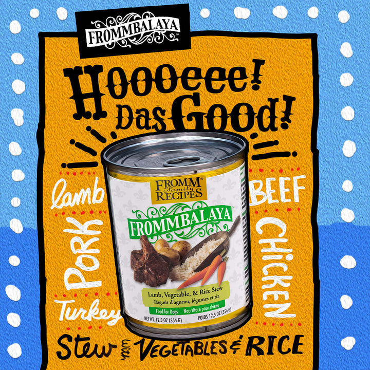 Fromm Dog Can Frommbalaya Lamb, Veg & Rice Rice Stew 12.5 oz| Kanu Pet