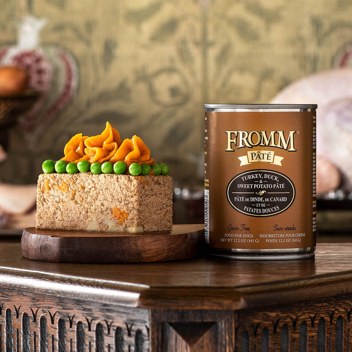 Fromm Dog Can GF Pate' Turkey, Duck & Sweet Potato 12.2 oz | Kanu Pet