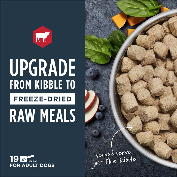 Instinct 100% Freeze-Dried Raw Meals Beef Recipe Dog Food | Kanu Pet