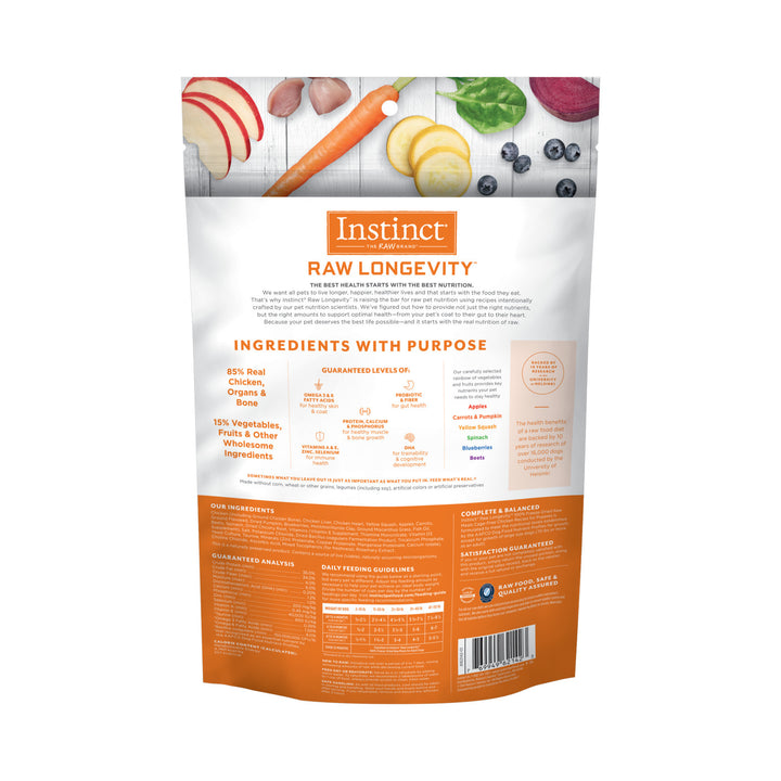 Instinct Raw Longevity Freeze-Dried Bites Cage-Free Chicken Recipe For Puppies | Kanu Pet